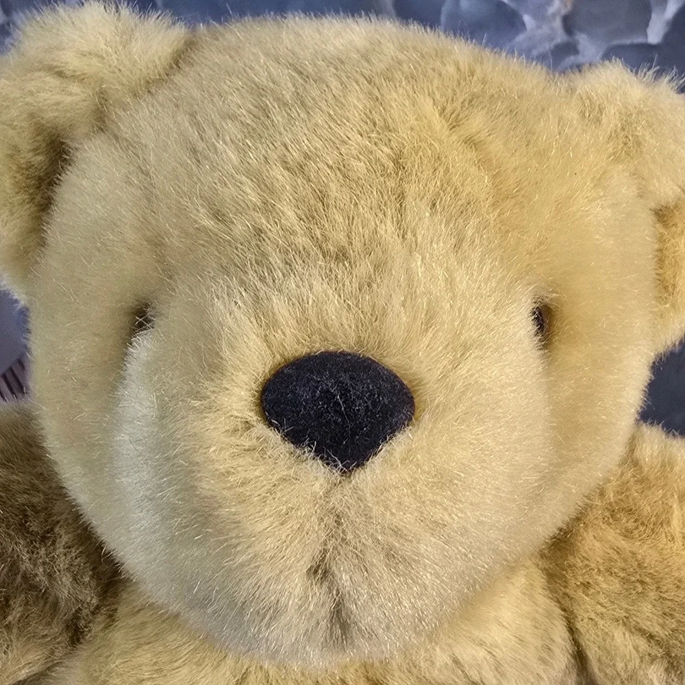 Vintage Ralph Lauren Golden Yellow Jointed Teddy Bear Soft‎ Stuffed Animal 14 In